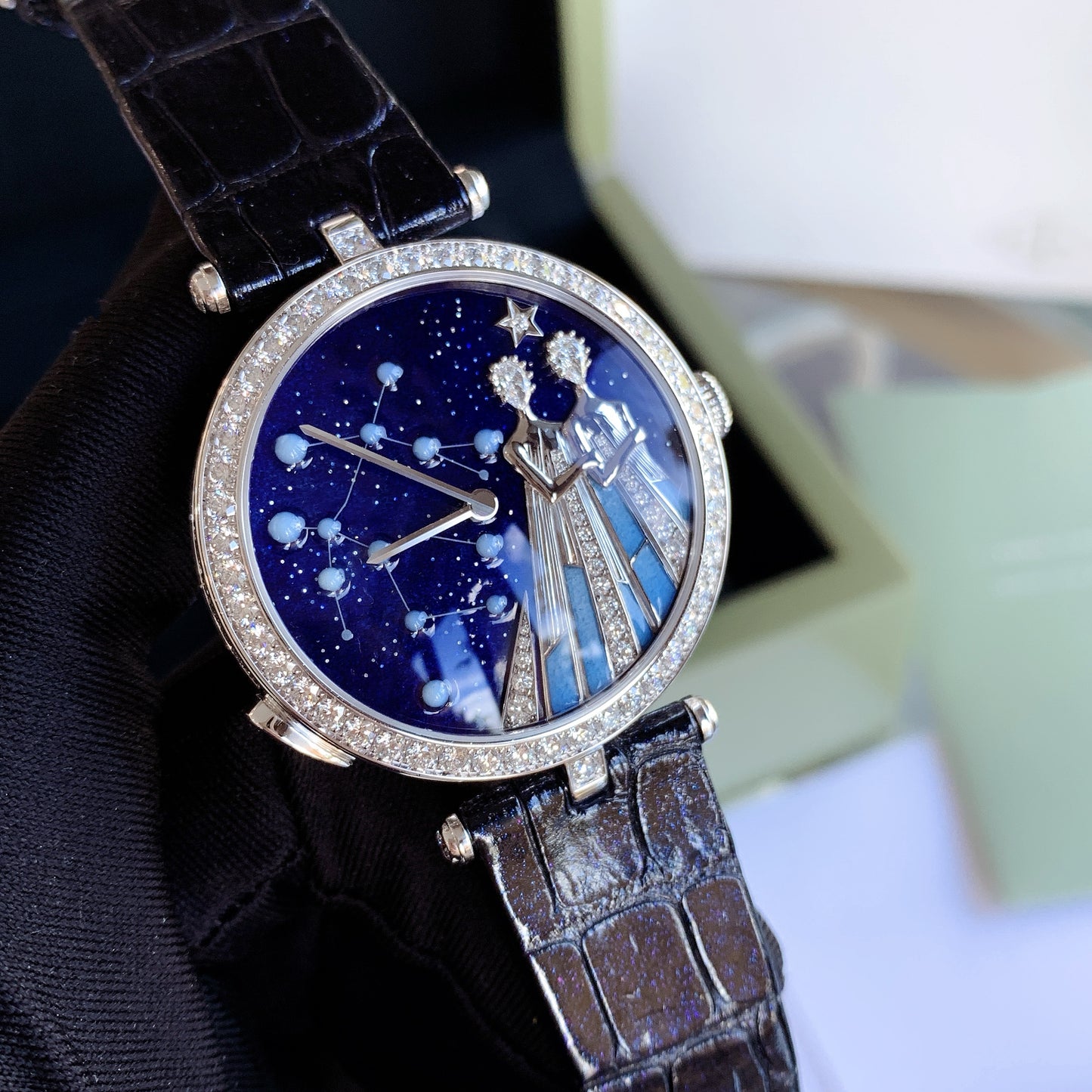 Van Cleef & Arpels VCARO8TP00 Lady Arpels Zodiaque Lumineux Geminorum Used 2022 Full Set