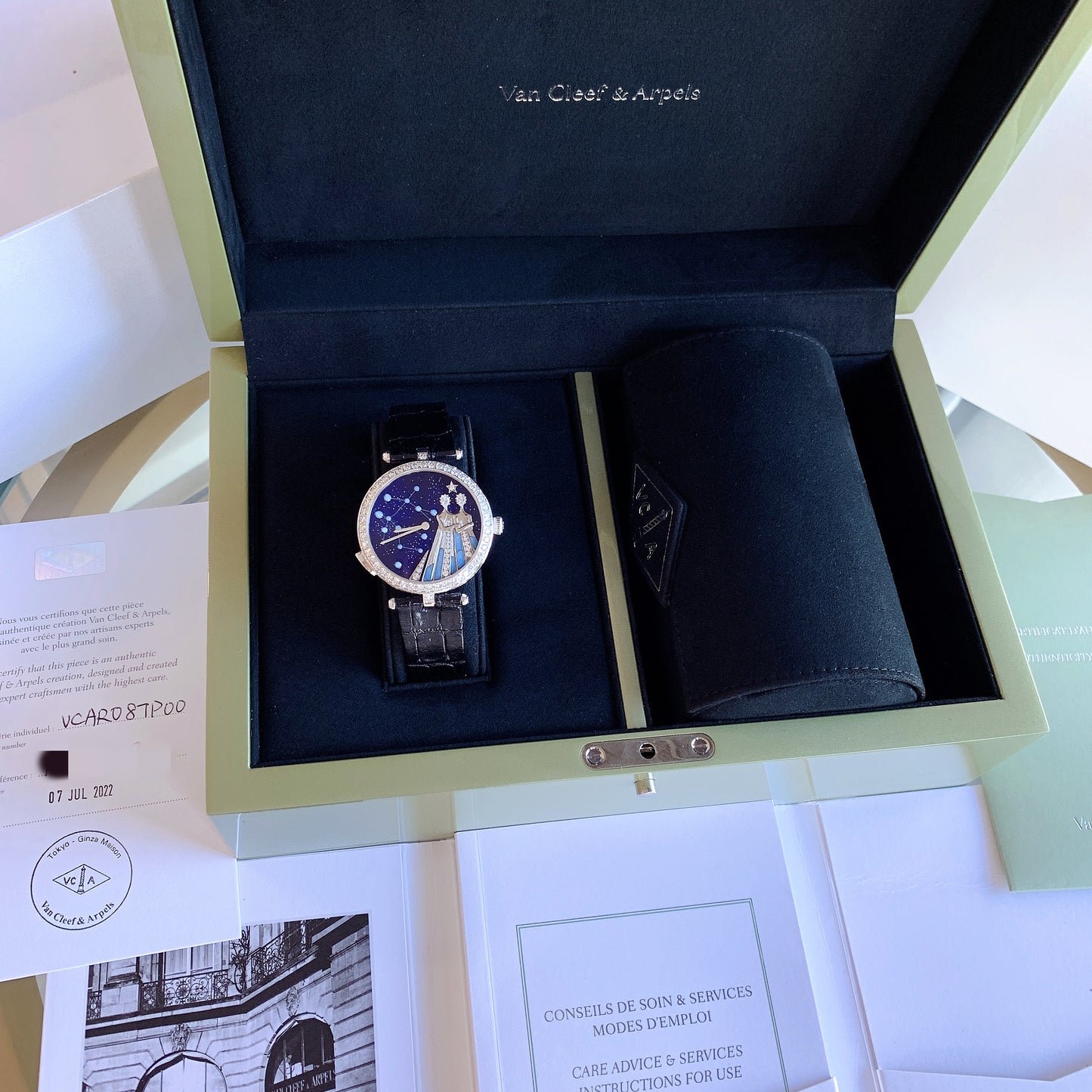 Van Cleef & Arpels VCARO8TP00 Lady Arpels Zodiaque Lumineux Geminorum Used 2022 Full Set